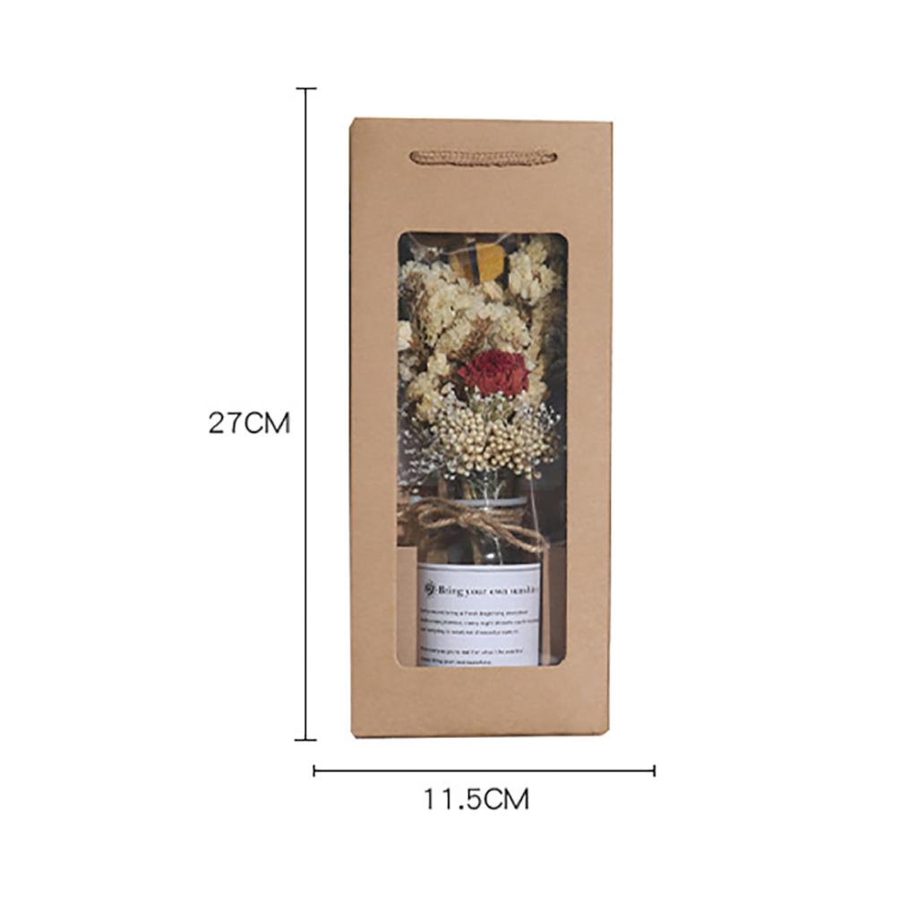 Hyack Artificial Sunflower Bouquet, Dried Flowers, Gift, Interior Decoration, Sunflower with Handle (Carnation) [Parallel Import]