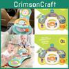 Childrens Educational Simulator Steering Wheel With Music And Light For Toddler Sensory Play
