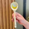 Kawaii Ceramic Soup Spoon Cute Korean Ice Cream Hand Painted Coffee Dessert Long Handle Spoon Kitchen Accessories