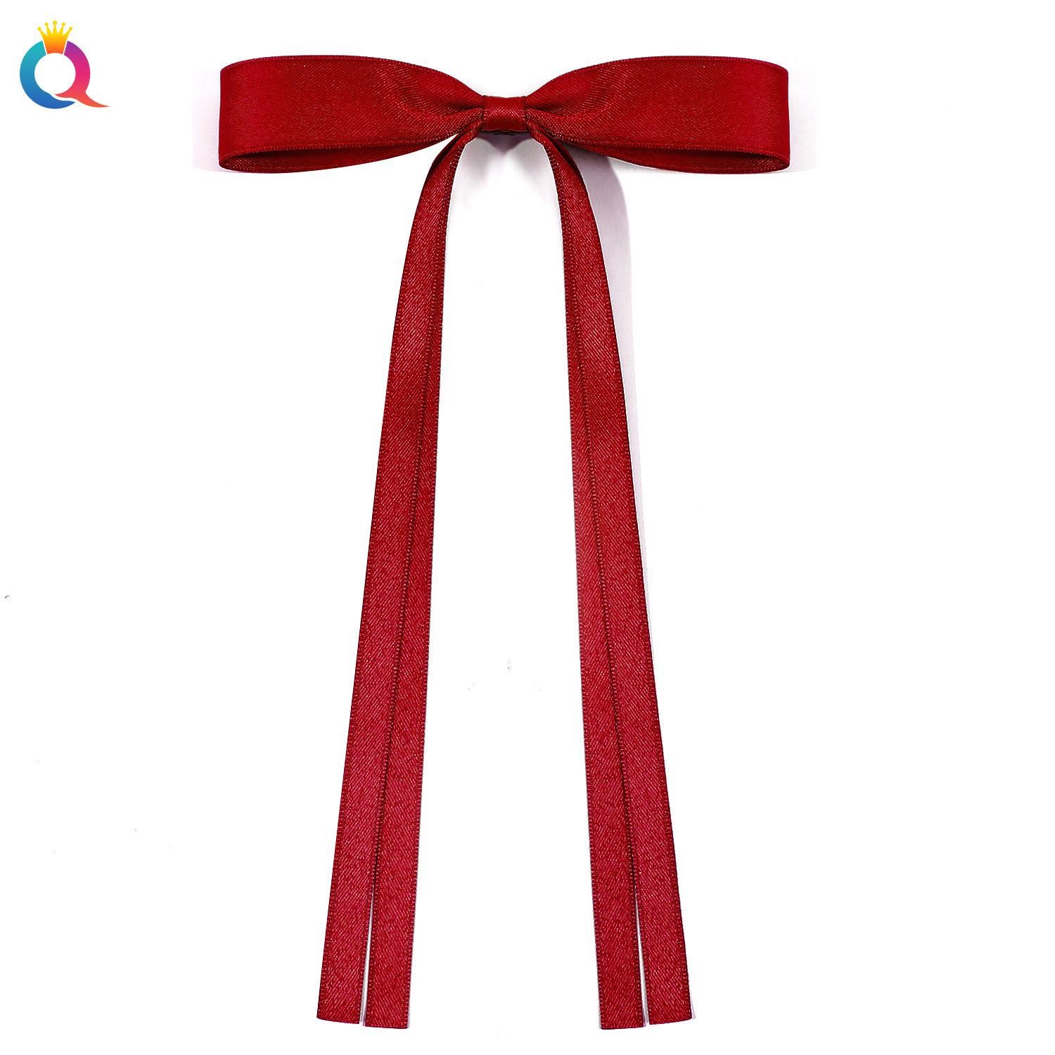 

Простые аксессуары для волос с заколкой сзади и бантами 1pc