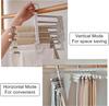 5 In 1 Magic Trouser Rack Hangers Stainless Steel Folding Pant Rack Tie Hanger Shelves Bedroom Closet Organizer Wardrobe Storage