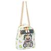 Moschino Letter Bear Print Gold Chain Shoulder Crossbody Bag Women bags White A74028221-1001