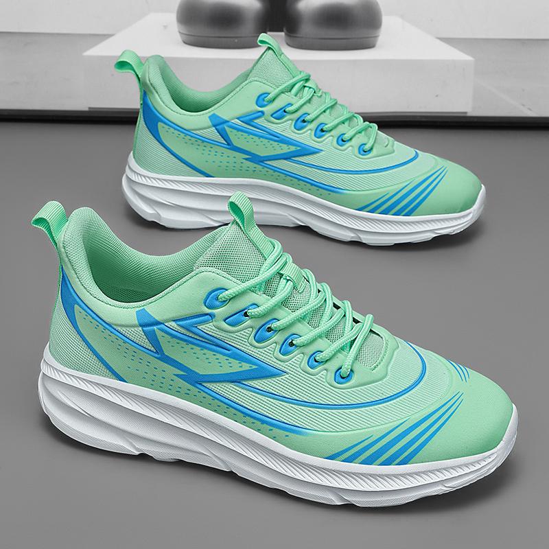 

Осень Новые Большие Размеры Спортивная и Повседневная Обувь для Бега для Мужчин Кампусная Обувь для Бега Разноцветная Спортивная Обувь Обувь для Ходьбы на Открытом Воздухе 46 циан