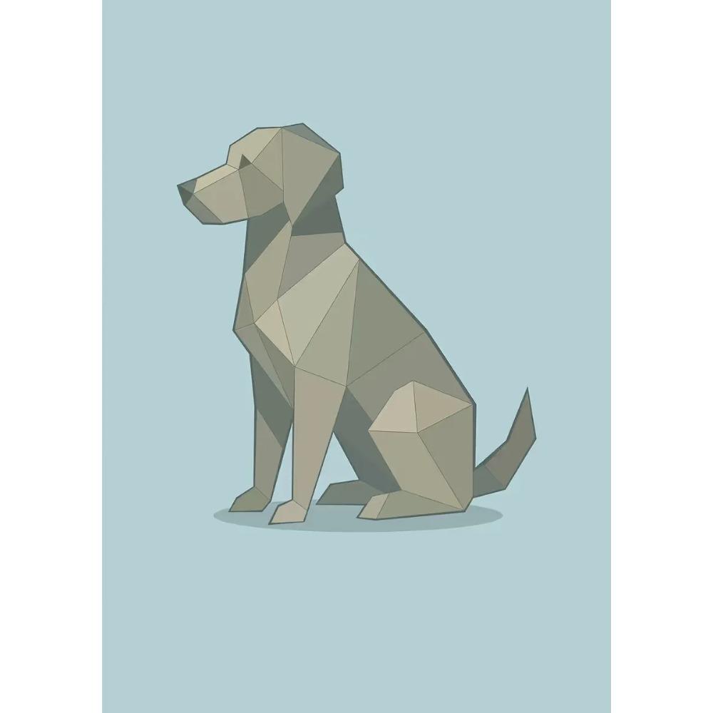 Abstract Geometric Stereoscopic Cute Animal Posters Jaguar Penguin Bear Prints Canvas Painting Wall Art Picture Home Room Decor