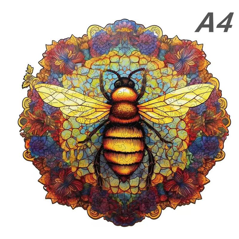 Non-Toxic Owl Wooden Animal Puzzle Diy Crafts Brain Trainer Puzzles Game For Kids Adult Educational Wood Toy Gift Medium Difficulty Jigsaw