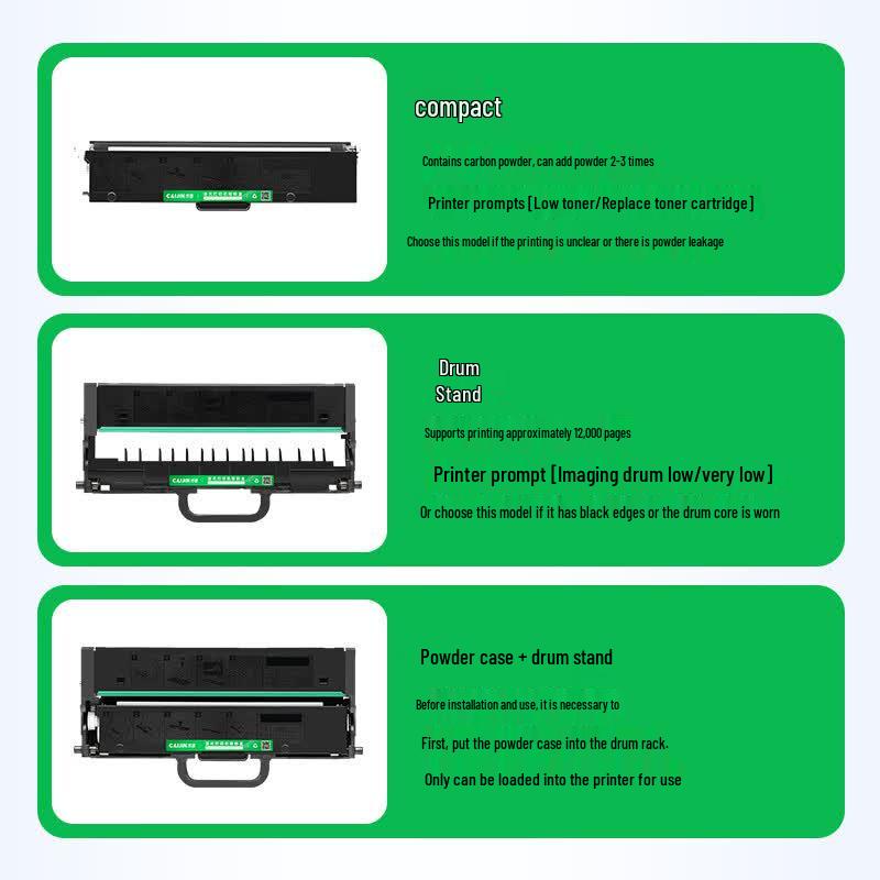 Cartuccia Toner, Unità Tamburo e Polvere Compatibili per Stampanti Lenovo