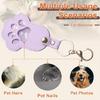 Portable Pet Memory Keeper Keychain Featuring Combined Photo Display And Hair Storage In Sturdy PU Case