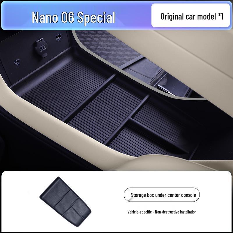 Compatible with Nano 06 and 2025 Dongfeng Car Armrest Storage Box and Decorative Accessories.