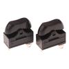 2Pcs ON-OFF-ON Elliptical Boat Shape Switch 10A 250VAC Hair Dryer Switch 3 Pins Rocker Switch 3 Position ON OFF Boat Switch