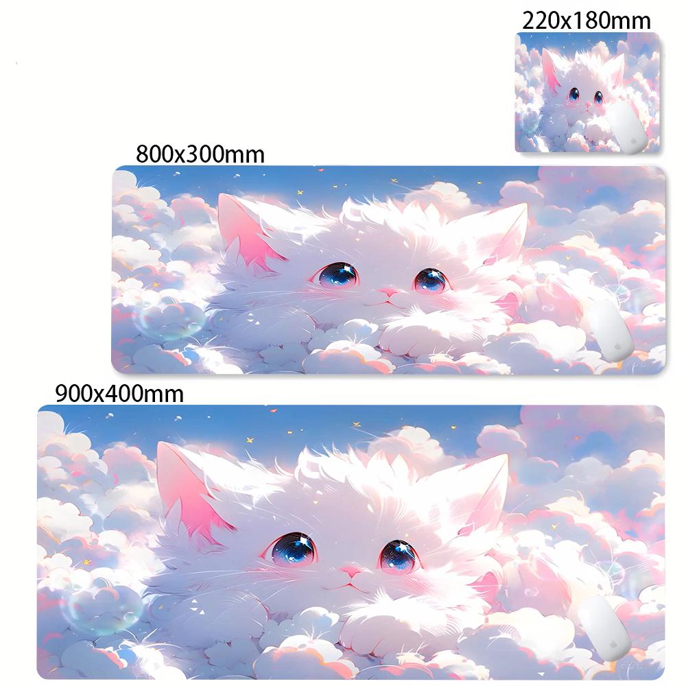 Anime Cute Computer XXL Mausepad Kawaii Cartoon Cat Mousepad Company Deskmat xcm Large Cushion Office Accessories Carpet