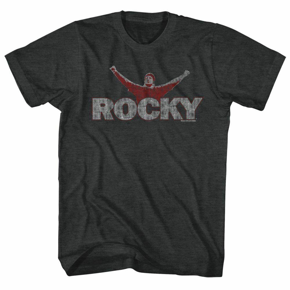 Rocky It s Rocky Black Heather T-Shirt Mens Womens Tees Top M