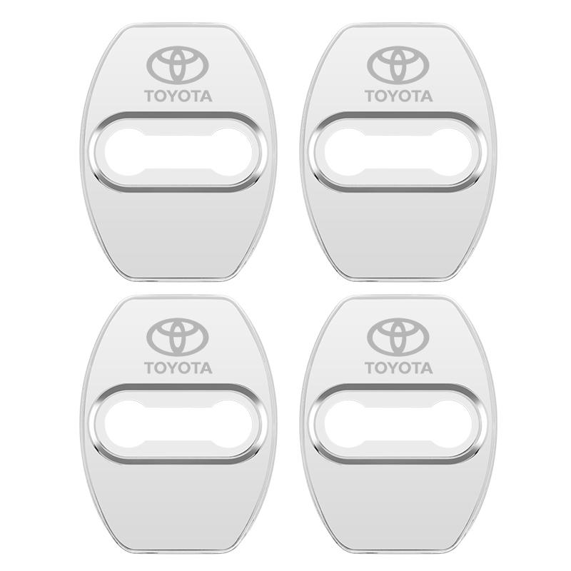4PCS Car Door Lock Cover Case For Toyota chr Corolla Camry rav4 Yaris hilux prius avensis auris Prado verso fortuner Accessories