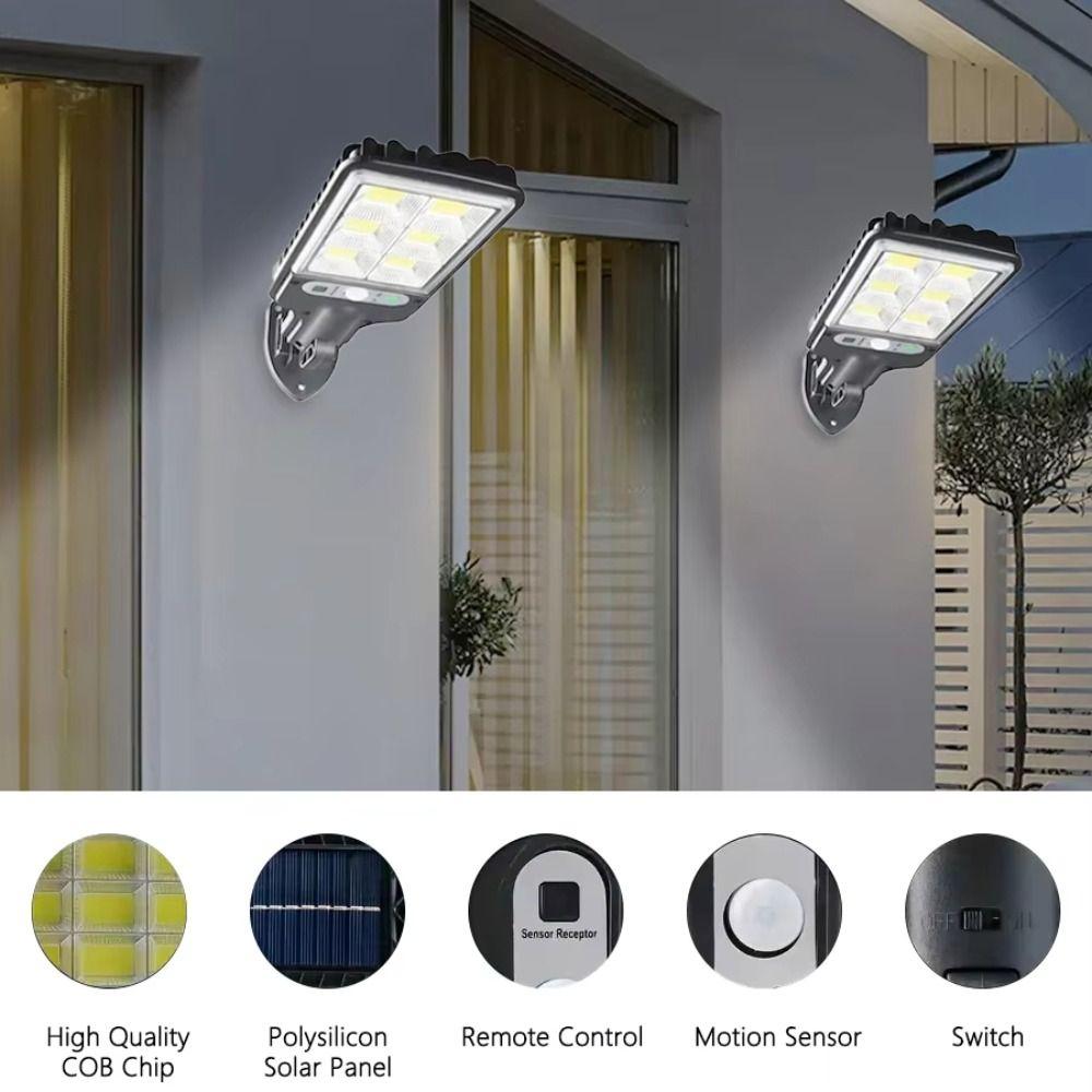 3 Lighting Mode Solar Lights Solar Powered Security Wall Lighting Solar Street Light  Pathway