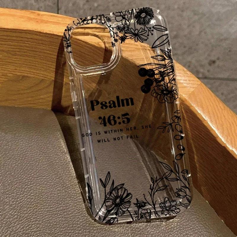 English Flower Pattern Shock-Absorbing Phone Case for Samsung Galaxy S24 S23 S22 Ultra Plus 5G S21 FE A15 A35 A55 A14 A54 Cover