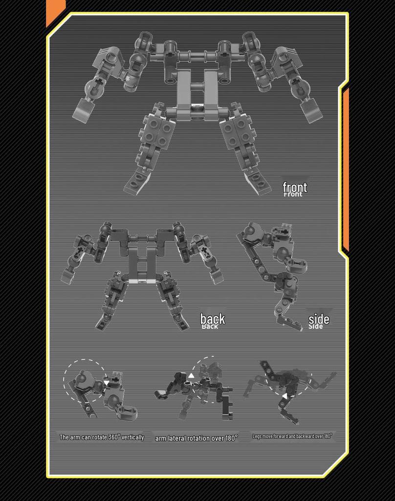 LEGO-Compatible F5 Qiqi Genuine Mecha Action Figure Building Block Toy for Kids