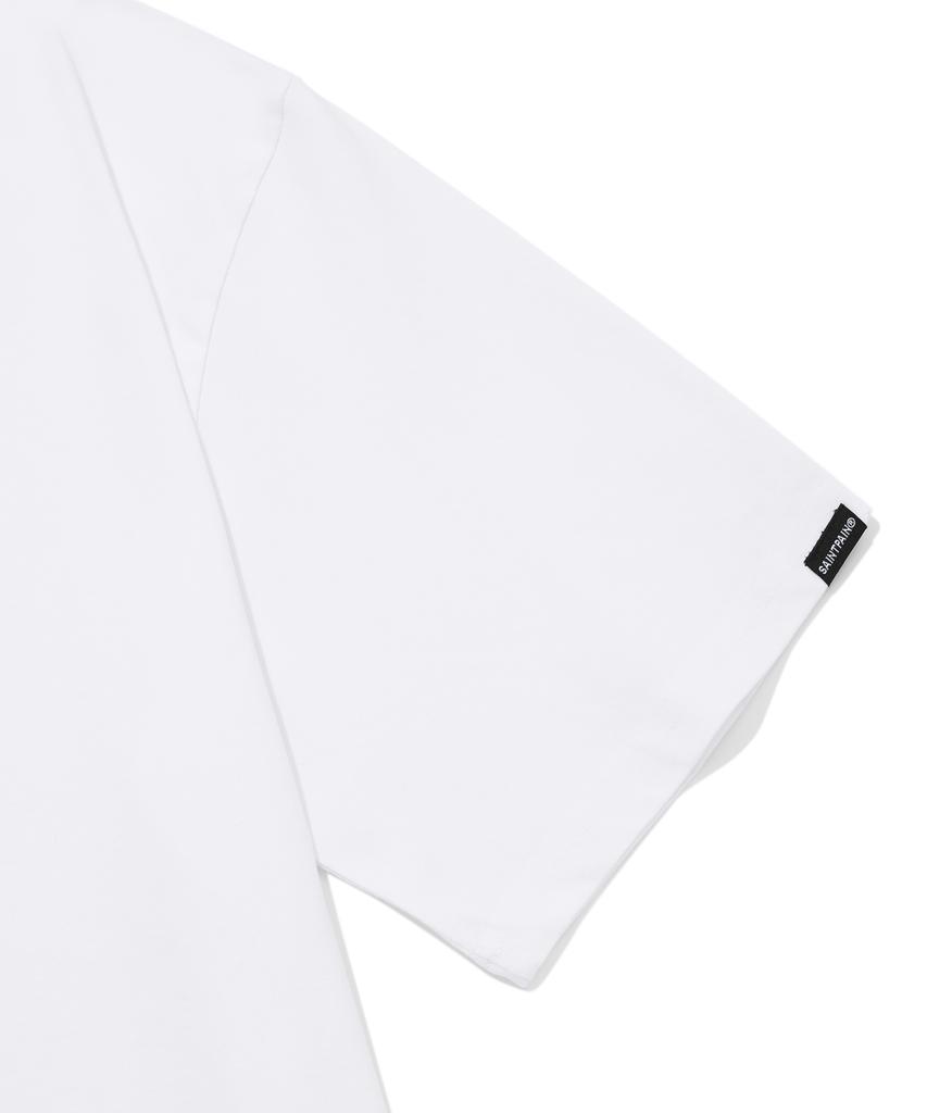 SAINTPAIN Sp Gothic Saint Logo Short Sleeve T-Shirt - White