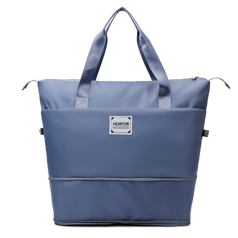 Large capacity portable sports fitness bag dry and wet separation yoga bag short business trip foldable travel bag luggage bag