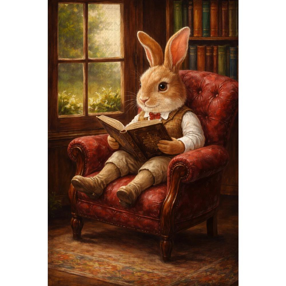 Boho Kaninchen Hase Vintage Poster Rustikaler Hase Cottagecore Druck Leinwandbild Tier Wandkunst Bild Ostern Bauernhaus Dekor