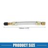 A ABSOPRO Tire Valve Stem Air Inflation Adapter Durable 120mm Long Tire Valve Extension Pure Copper Stainless Steel Silver Tone
