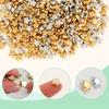 200/500/1000 star shaped spacer beads, 6mm star shaped gold and silver jewelry spacer beads bracelet making bead crafts bracelet hair beads
