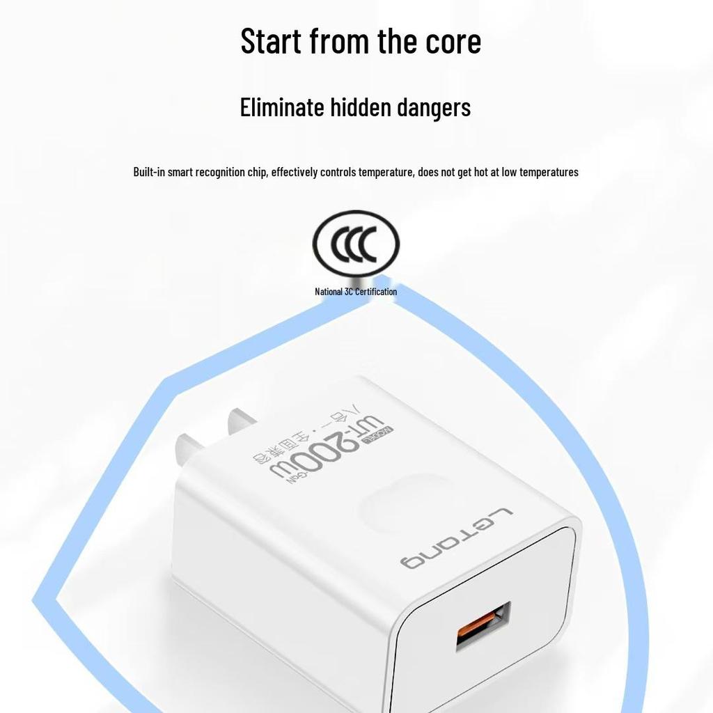 200W Mobile Charger Adapter Set, Fast Charge Compatible, 3C Certified