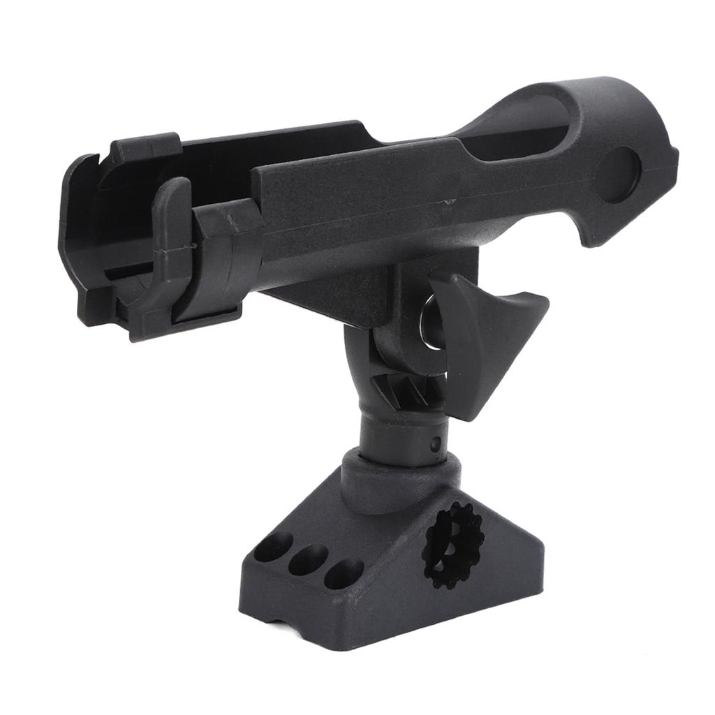 ABS 360 Degrees Rotation Adjustable Fishing Rod Support Bracket Installation Mount for Plastic Boat