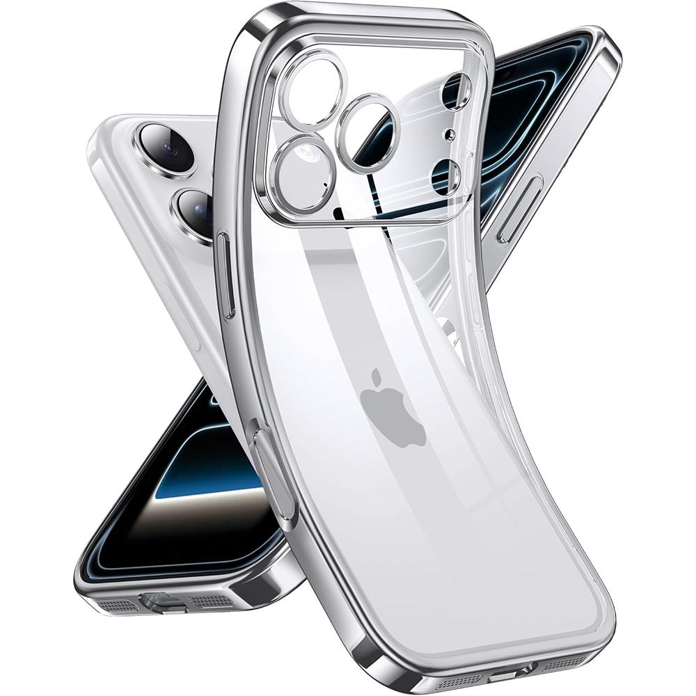 Luxus Glitzer Beschichtung Silikon Weiche Hülle Für iPhone 17 Air 16 16E 15 14 13 Pro Max Plus Transparente Abdeckung Stoßfeste TPU Hülle