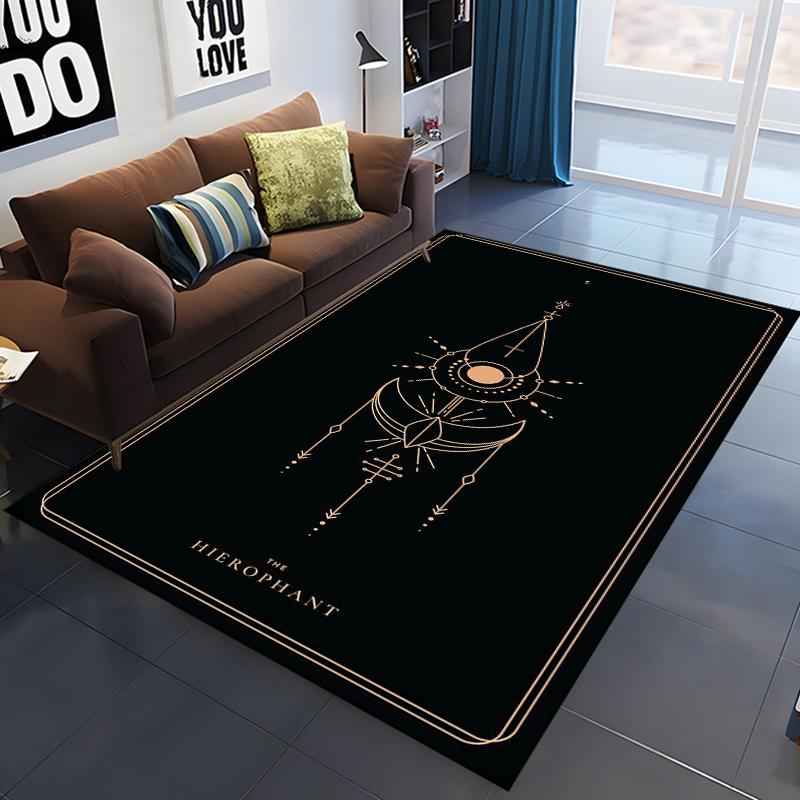 15 Size Tarot Printed Carpet for Living Room Home Decor Large Area Rug Bedroom Floor Rug Non-slip Easy Washable Mat  Floor Mats
