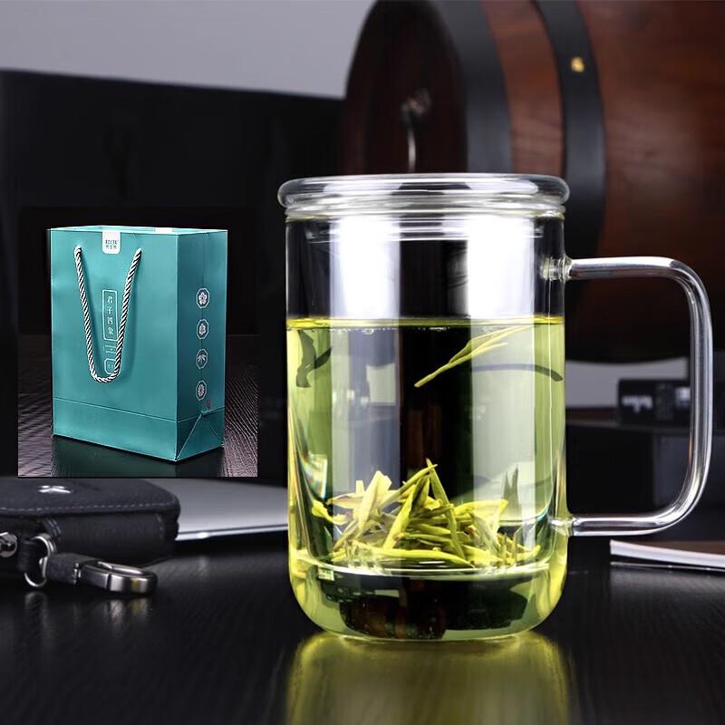 WUSENWUN Gentleman Glass Water Bottle