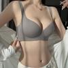 Polyamide Monochrome Bra Elegant Womens With Comfortable Steel Ring Support Nonremovable Padding Knitted Fabric Adult Lingerie