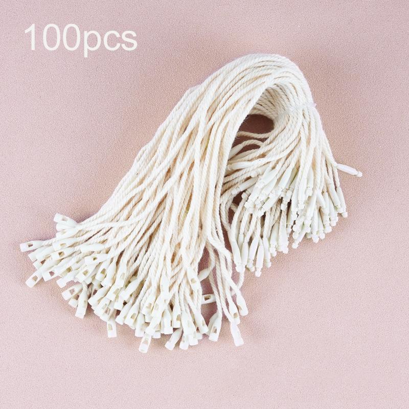 100 Stück Faltbare Hängeetikett-Karton-Hängeseil-Ornamente-Zubehör-Aufbewahrung-Haarseil-Armband-Verpackungskarte-Nähen-TMZ