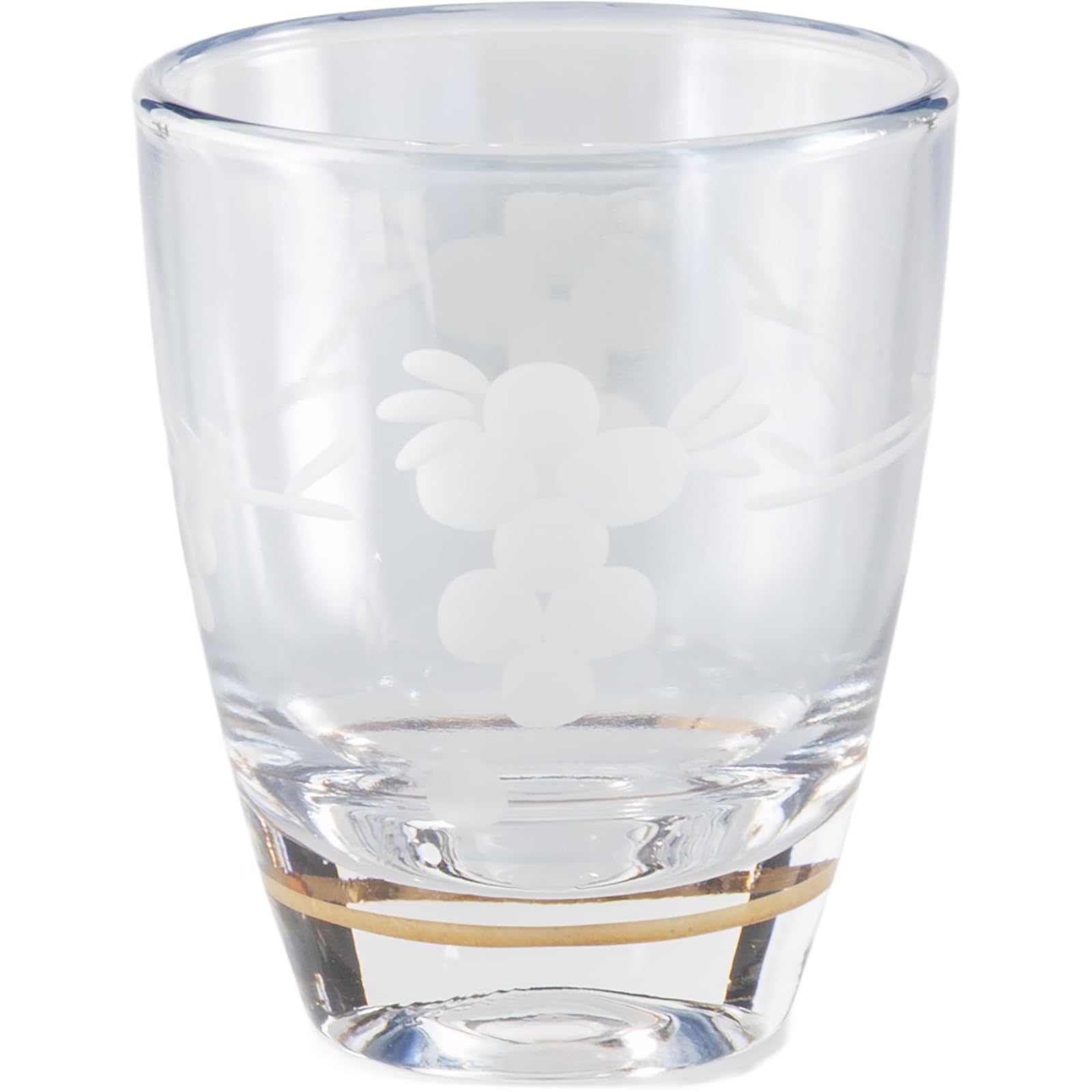 

Otsuka Glass Colorful Poem Double Shot Glass, Cold Sake Cup, Approx. 50ml, Natsume Style, Flower Kiriko Glass, Blue, Made in Japan, G-1-15-1BL-1P