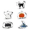 12PCS Halloween Cookie Cutter Set Pumpkin Ghost Bat Shape DIY Chocolate Fondant Mold Biscuits Mould Halloween Baking Tools