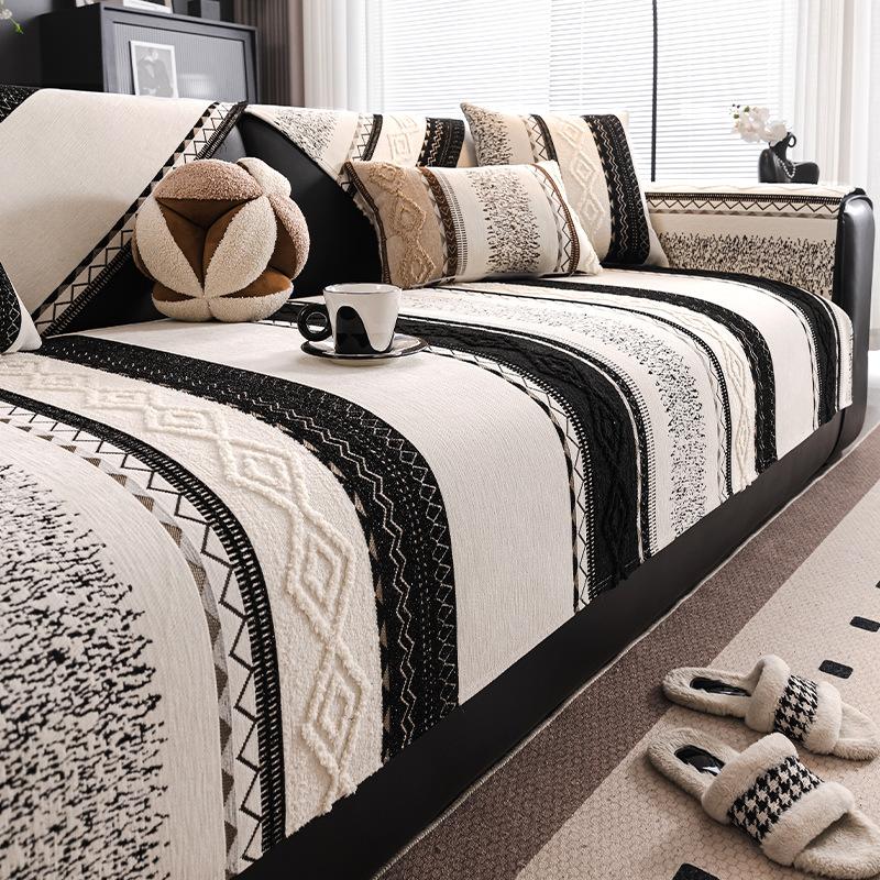 

Chenier New Sofa Cushion Light Luxury High Sense Non-Slip And Dirt-Resistant Seat Cushion Cushion Cover Cloth Anti-Cat Scratch 70*70cm