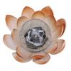 Solar Powered Amber Yard Light Cracked Glass Decorative Lamp Flower Garden Lamp For Outdoor