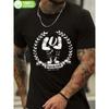 European Sizes Men'S Heavyweight Vintage Punk Rock Spirit of England Graphic T-Shirt - Union Jack Music Note Print British Flag Design