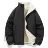 New Double-sided Cotton Jacket for Men and Women Couples for Winter Cotton Jacket for Thickened Velvet Lamb Velvet Cold-proof Jacket