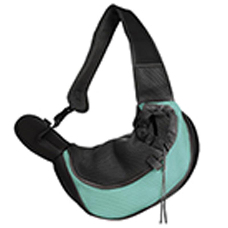 Atmungsaktive Crossbody-Haustiertasche mit Kopföffnung, Tragbar für Katzen & Hunde, Netz-Schultertasche mit Kordelzug