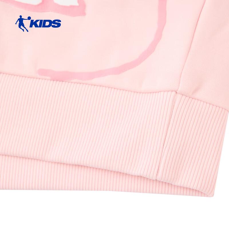 Qiaodan Girls' Fleece-Lined Winter Crewneck Pullover Sweatshirt