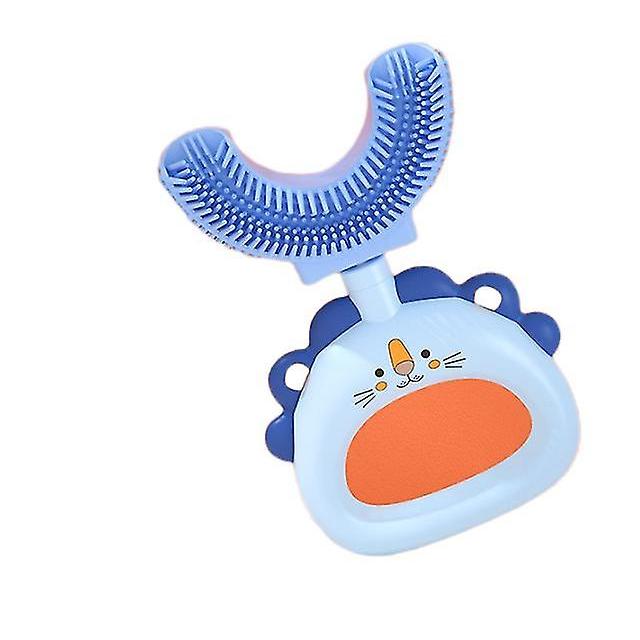 Manual Baby U-shaped Toothbrush 360 Oral Cleaning Massage Soft Brush Head Food Grade Silicone Toothbrush