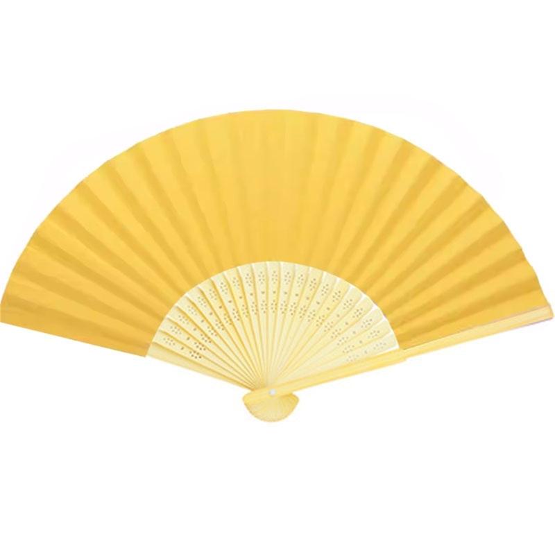 5lots Paper Bamboo Folding Fan Creative Expression Fan for Kids Artistic Expression and Imagination