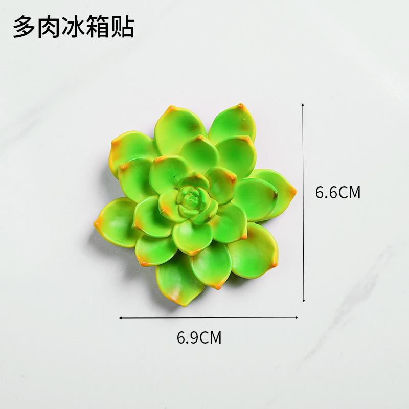Simulation Sunflower Roses Flowers Refrigerator Stickers 3D Simple Resin Magnetic Stickers Home Kitchen Decorations
