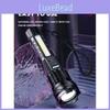 Strong Led Rechargeable Flashlight With Cob Work Light For Camping And Emergency Use