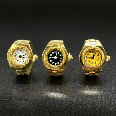 Männer Frauen Ring Uhr Elastische Edelstahl Band Runde Quadratische Zifferblatt Männer Frauen Paar Uhr Finger Ring Geburtstag Geschenk Mode zubehör