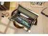Borsa a mano da donna in pelle pieno fiore con chiusura a scatto metallica - Borsa convertibile a spalla singola/a tracolla per pelli grasse