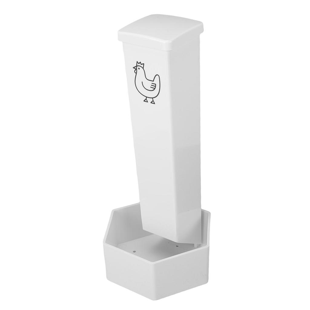 Chicken Oyster   Feeder with Top Lid Automatic Gravity Hanging Chicken Grit Feeder