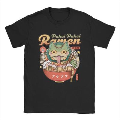 Pukei Pukei Ramen Monster Hunters T Shirt Men Cotton Funny T-Shirts Round Neck Game Anime Tees Short Sleeve Tops Summer