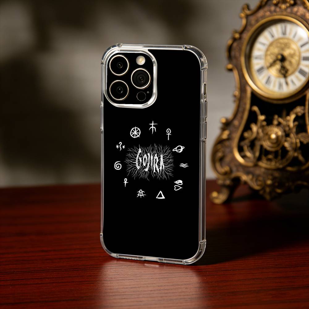 Band G-GojiraS Fortitude Phone Case For iPhone17,16,15,14,13Pro Max,us,Soft Silicone Transparent Cover