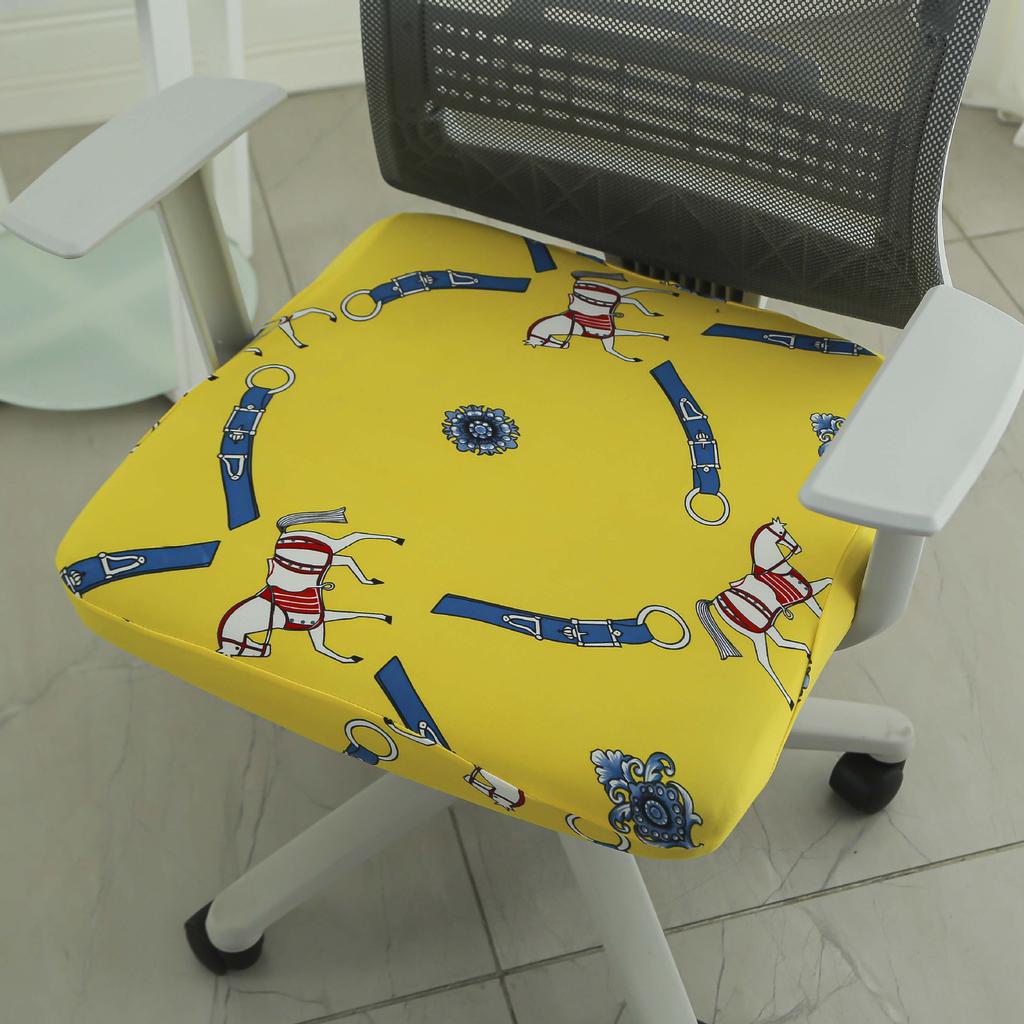 Elastic Square Seat Cover for Dining Seat Cover for Home Hotel Hotel Office Thickened Chair Cover