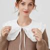 Double Layered Doll Fake Collar for Women's Autumn Trendy Shoulder Wraps Shirt Detachable Collar Small Shawl False  Collar